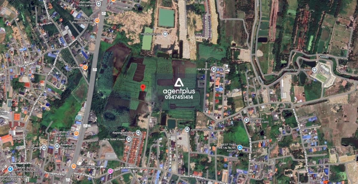 ขายที่ดินแบบแบ่งขาย เหมาะทำโครงการใหญ่ ติดถนน 6 เลน ใกล้สี่แยกเกาะกลอย ระยอง