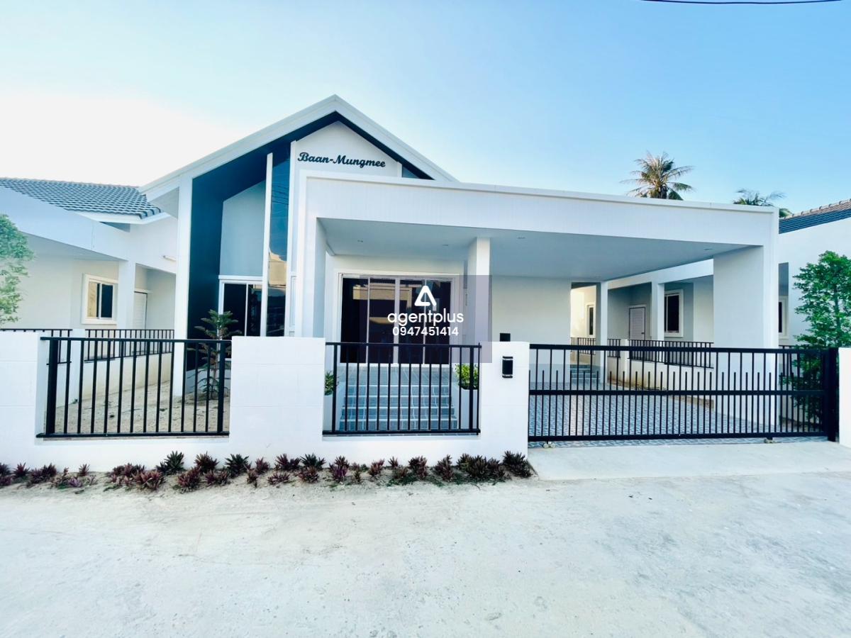 * บ้านใหม่ใกล้อ่างเก็บน้ำมาบประชัน โครงการบ้านมั่งมี บ้านสไตล์โมเดิร์น เงียบสงบ โป่ง บางละมุง พัทยา