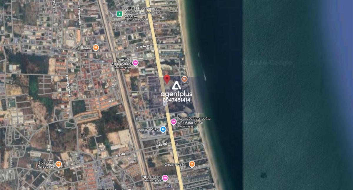 ที่ดินติดถนนเพชรเกษม ใกล้ทะเลหัวหิน ทำเลโครงการคอนโดหัวหิน ประจวบคีรีขันธ์