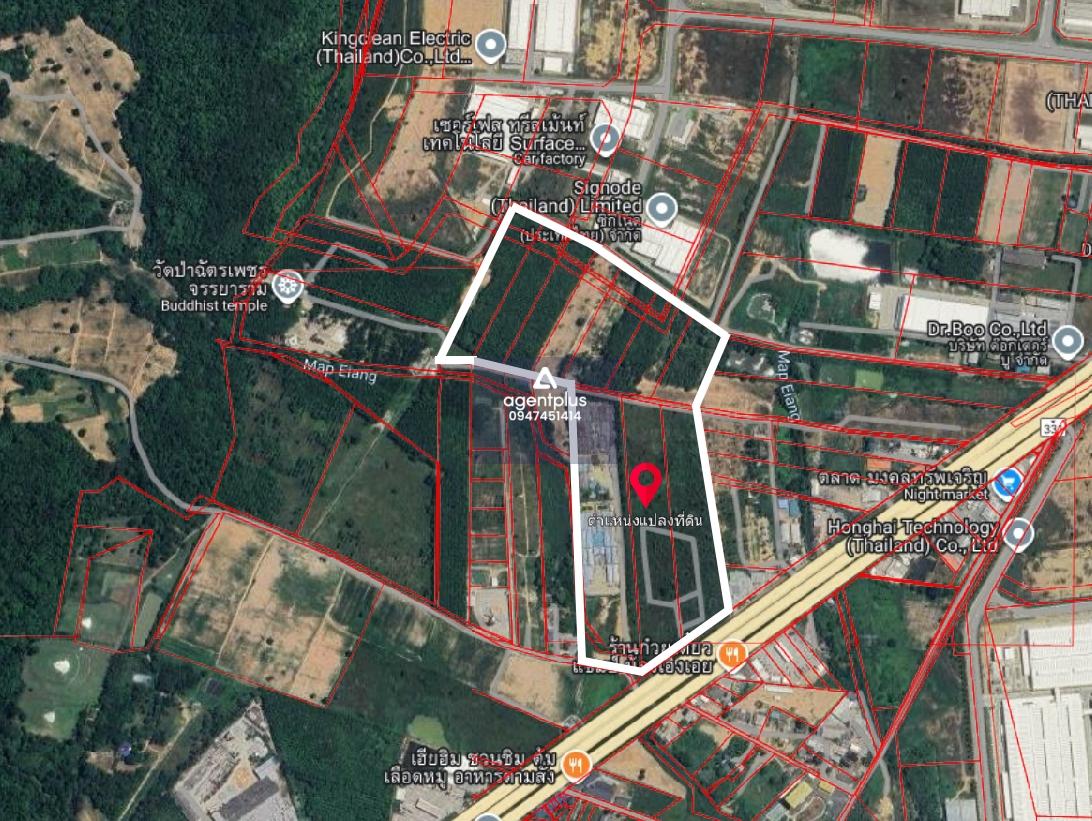 ขาย / เช่า ที่ดินผังสีม่วงลาย ติดถนน 331 – ศรีราชา ชลบุรี