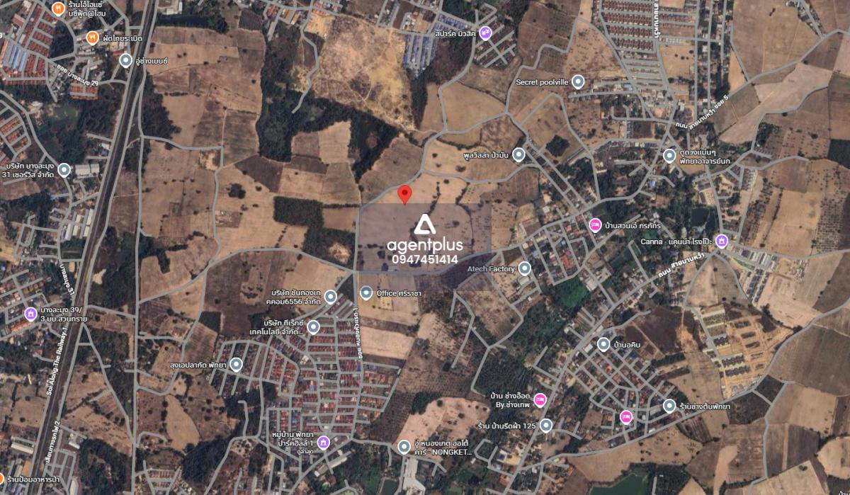 ขายที่ดินติดโครงการจัดสรร หลังหมู่บ้าน ปาร์คฮิลล์ 1 แหลมฉบัง ชลบุรี