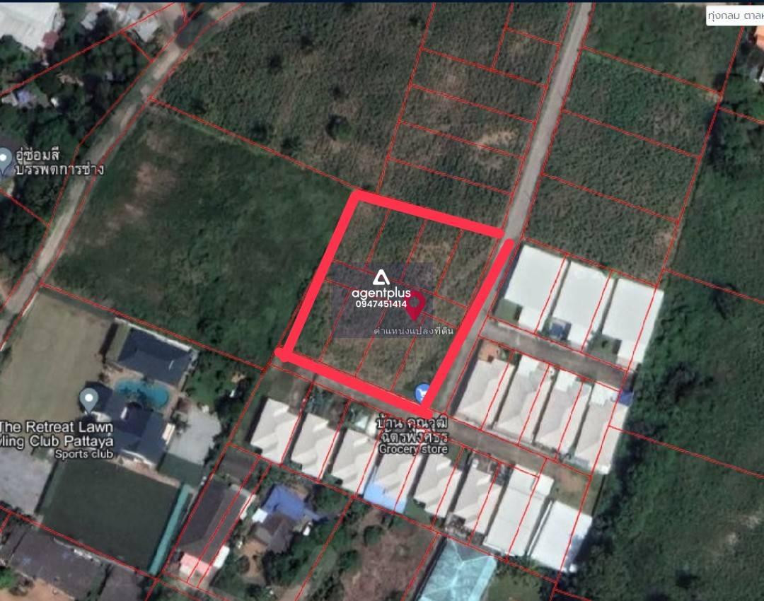 ขายที่ดิน ทุ่งกลม ตาลหมันใกล้ขอบอ่างซากนอก พัทยา 