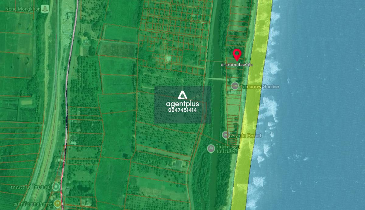 *ขายที่ดินเปล่า ติดทะเลหาดบ้านกรูด ทะเลสวยน้ำใส เล่นน้ำได้  ด้านหลังที่ดินติดคลอง บางสะพาน จ.ประจวบฯอง 