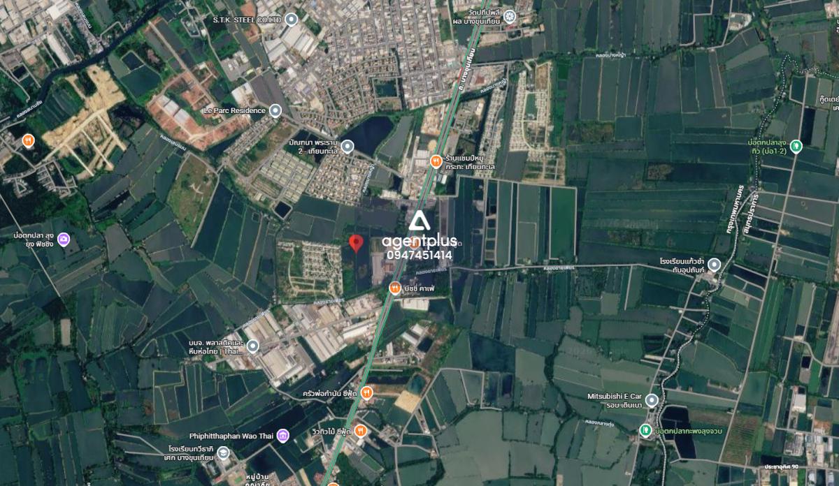 ขายที่ดินแปลงใหญ่ ติดถนนบางขุนเทียน เหมาะสร้างโครงการบ้านจัดสรร กรุงเทพฯ