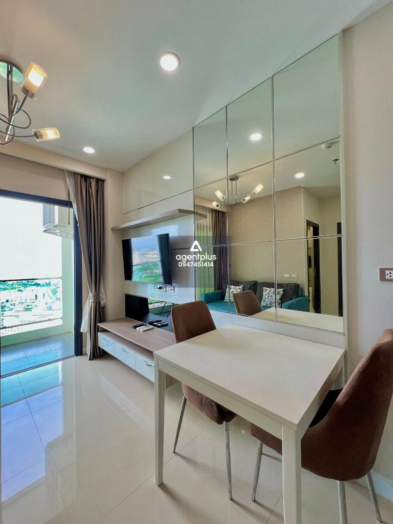 #*ให้เช่าคอนโดดุสิตแกรนวิว14,000.-/เดือน วิวทะเล ชั้น 36  📍ติดถนนจอมเทียนสาย2  เดินไปทะเลได้   35 ตรม. 1 ห้องนอน 1 ห้องน้ำ เฟอร์นิเจอร์+เครื่องใช้ไฟฟ้าครบ! พร้อมอยู่!