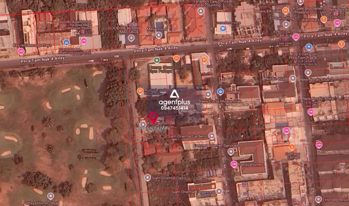 ขายที่ดินแปลงสวย พร้อมบ้านพัก 5 หลังพร้อมผู้เช่า ทำเลดีทำเลสวย พระตำหนัก 4 พัทยา