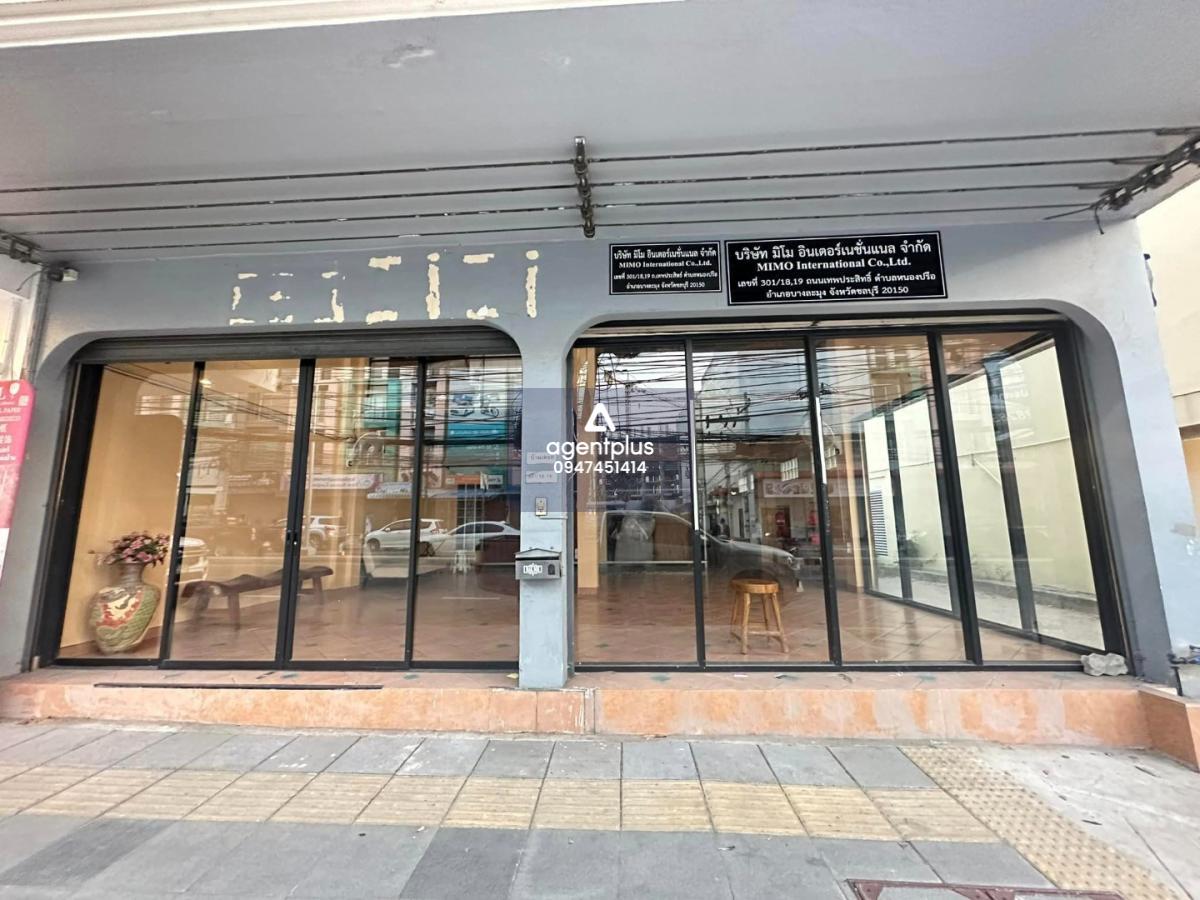 #ให้เช่าตึกอาคารพาณิชย์ ชั้นล่าง 2 คูหา ติดถนนเทพประสิทธิ์ ทำเลดี มีที่จอดรถ ทั้งด้านหน้าและด้านหลัง 