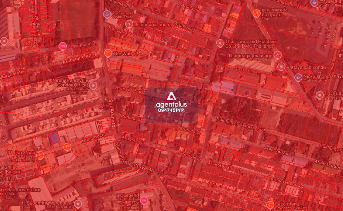 *ขายที่ดินใกล้สนามมวยไทย พัทยากลาง ซอยอรุโณทัย 