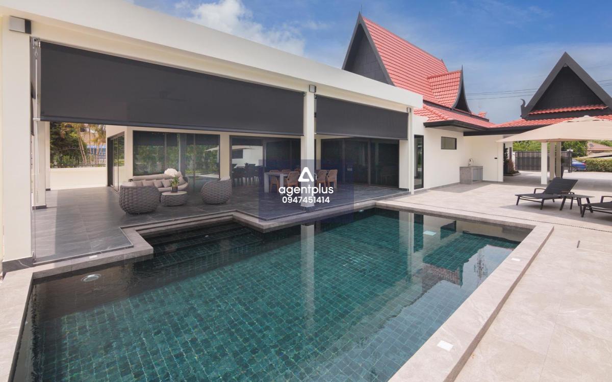 ขายบ้านพูลวิลล่าพร้อมเครื่องใช้ไฟฟ้า มีสระว่ายน้ำส่วนตัว ทำเลอ่างมาบประชัน พัทยา
