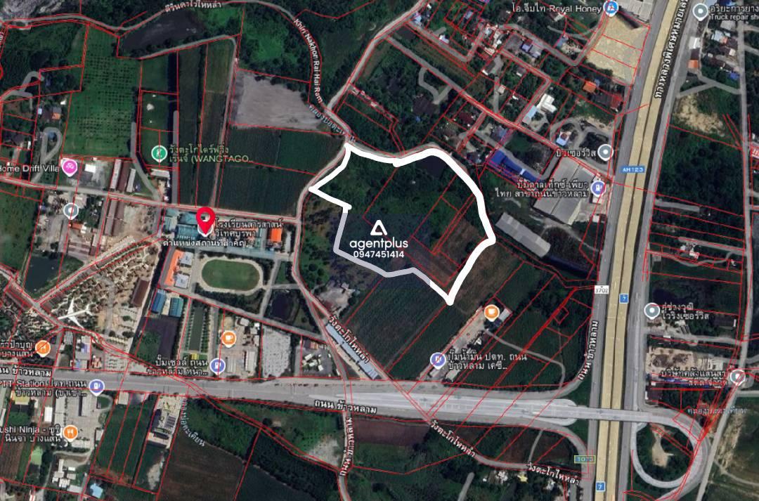 ให้เช่าที่ดินเปล่า ที่ดินสวย ติดถนนใหญ่ ทำเลทอง “ถนนข้าวหลาม” ชลบุรี 