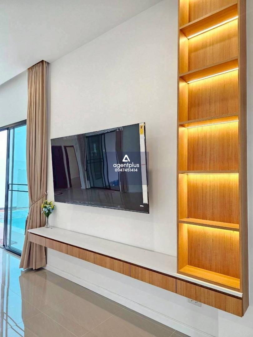 ขาย บ้านเดี่ยวสร้างใหม่พร้อมสระว่ายน้ำ ใกล้โรงเรียนนานาชาติรีเจ้นท์ ใกล้ขอบอ่างมาบประชัน