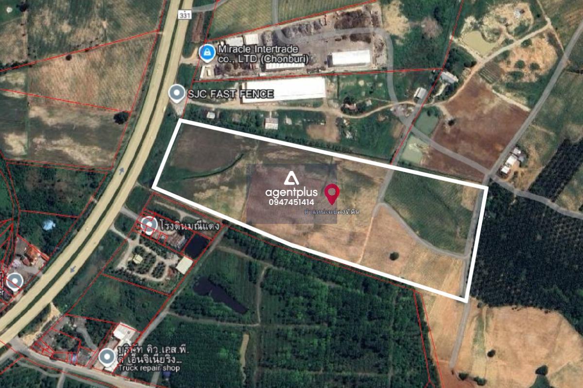 *ขายที่ดินแปลงใหญ่ติดถนนทางหลวง หนองไผ่แก้ว บ้านบึง ชลบุรี