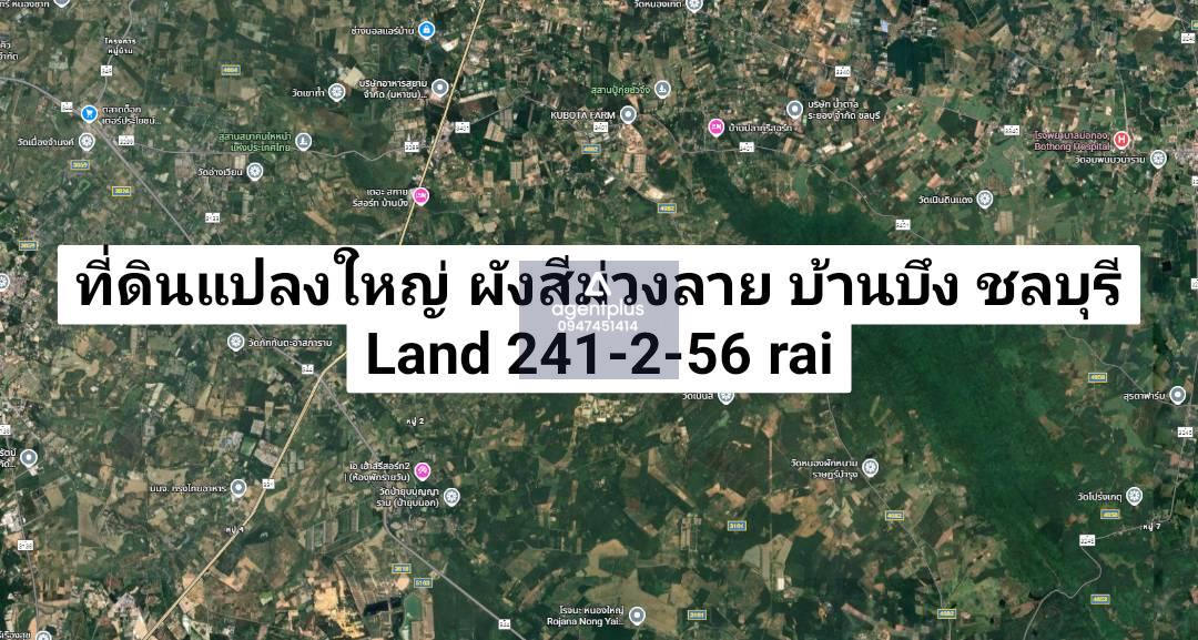 ขายที่ดินยกแปลงใหญ่ ผังสีม่วงลาย บ้านบึง ชลบุรี