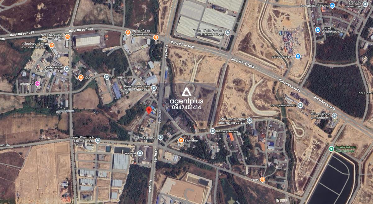 ขาย/เช่า ที่ดินในนิคมเอเชียมาบตาพุด ติดถนนสุขุมวิท 16 จ.ระยอง