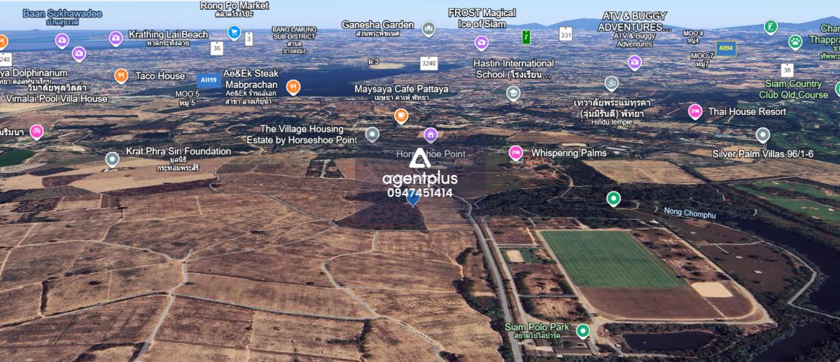 ให้เช่า ที่ดินแปลงใหญ่ 45-0-57 ไร่ ใจกลางหนองปรือ – บางละมุง, ชลบุรี 