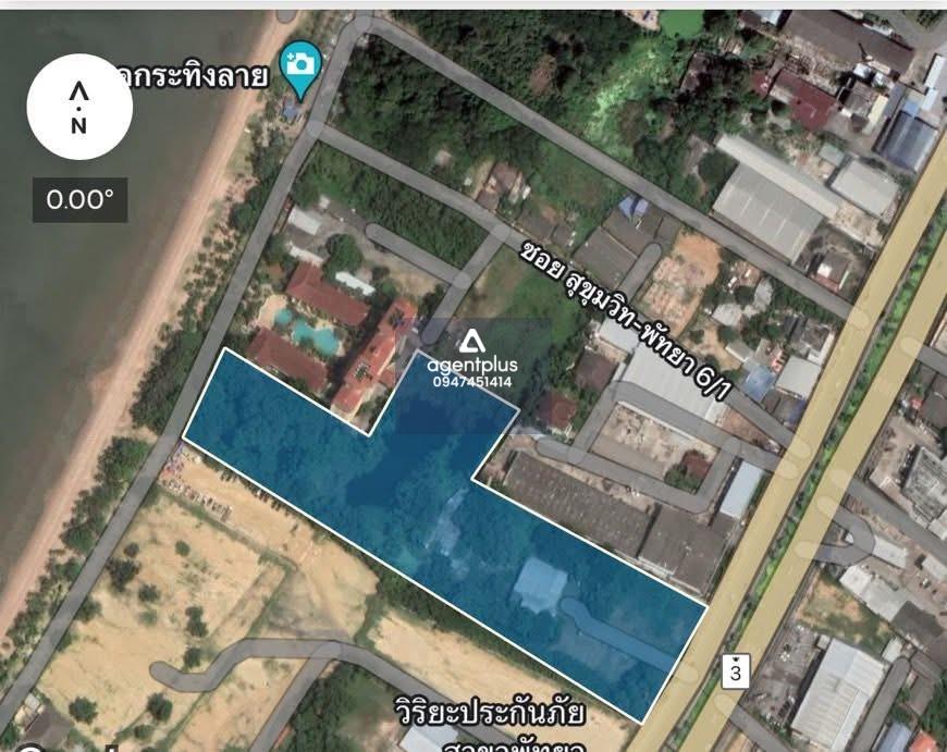 ขายที่ดินเปล่าศักยภาพสูง โซนนาเกลือ ติดทะเล – ทำเลหายาก เหมาะพัฒนาโครงการขนาดใหญ่