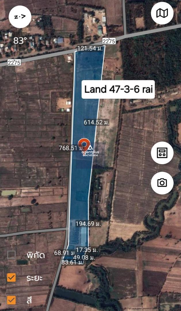 ขายที่ดินแปลงใหญ่ ที่ดินติดถนน บ่อรัง วิเชียรบุรี เพชนบูรณ์