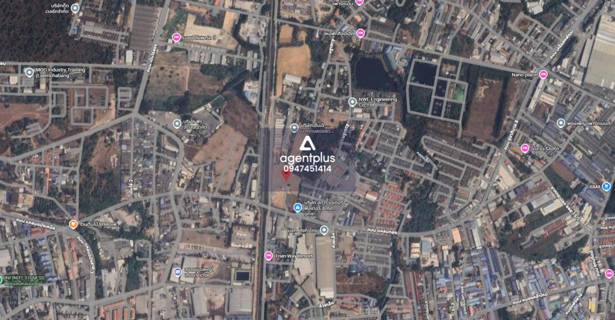 *ขายที่ดินเปล่าติดถนนใหญ่ โซนอุตสาหกรรม ห่างท่าเรือ 4 กิโล. ศรีราชา ชลบุรี