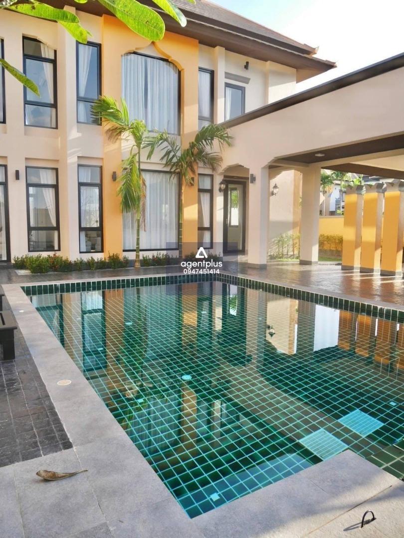 บ้านพูลวิลล่าสไตล์ไทย-โมเดิร์น ตกแต่งครบพร้อมเข้าอยู่ Phutara เมืองพัทยา ราคาพิเศษ