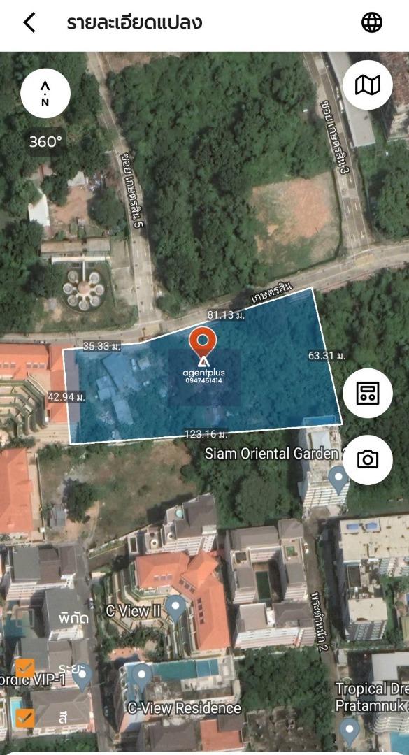 R12 13 14 ที่ดินทำเลทอง ว่างให้เช่า ใกล้ทะเล เดินทางสะดวก เกษตรสิน เขาพระตำหนัก พัทยา