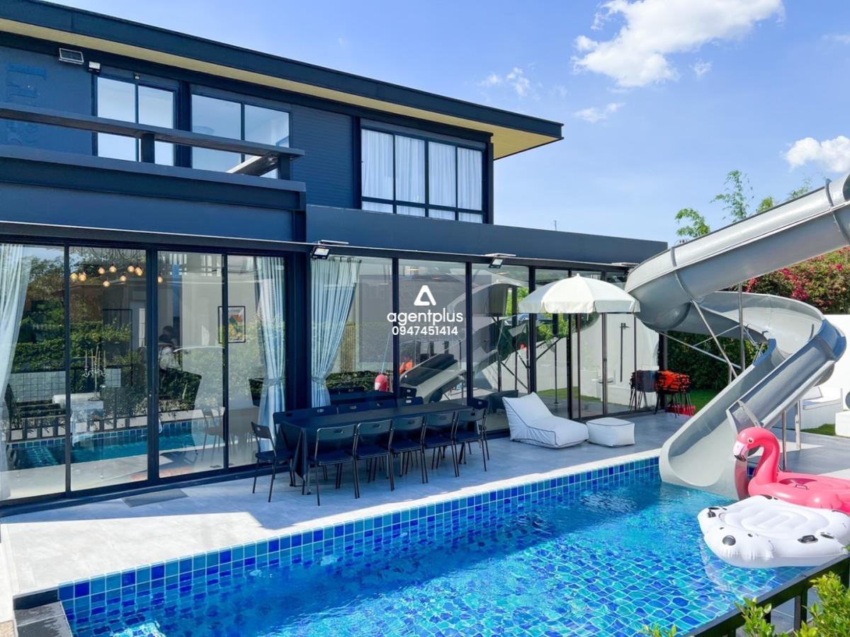 บ้านเพื่อการลงทุน ขายพร้อมสัญญาเช่า บ้านพูลวิลล่าราคาพิเศษ พร้อมทำธุกิจ ทำเล ห้วยใหญ่ พัทยา