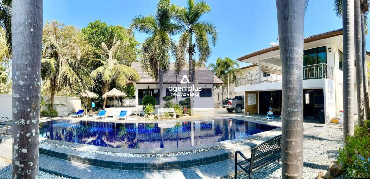 #บ้านพูลวิลล่าเช่า รับระยะสั้น พื้นที่กว้างพร้อมสระว่ายน้ำ ใกล้โรงเรียนบ้านนอก ห้วยใหญ่ พัทยา