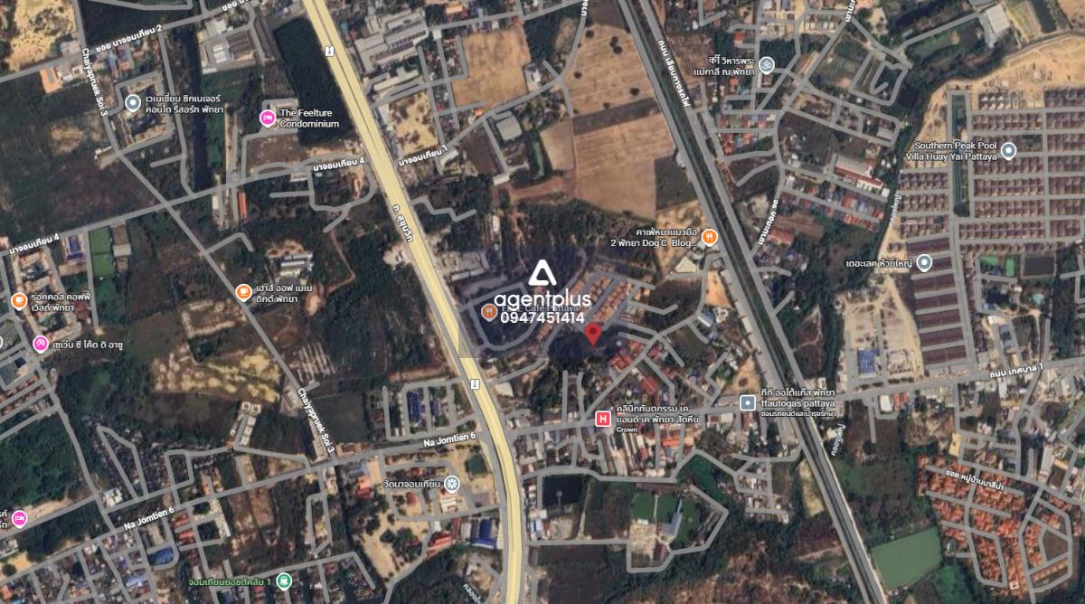 ขายที่ดินใกล้ทะเลและถนนสุขุมวิท ห้วยใหญ่ ชลบุรี