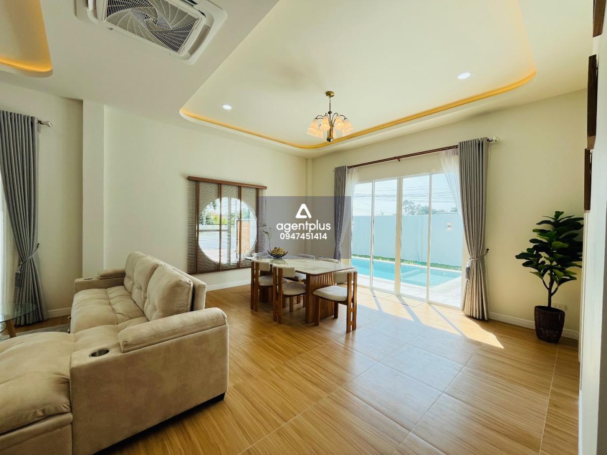  บ้านใหม่ Pool Villa ชั้นเดียว สวยโทนอุ่นหลังใหญ่ พร้อมสระว่ายน้ำส่วนตัว – เฟอร์นิเจอร์ครบ พร้อมเข้าอยู่!!