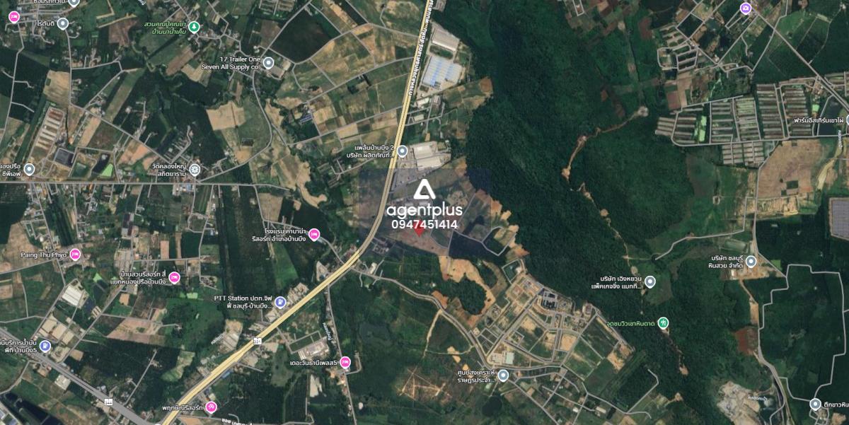 *ขายที่ดินแปลงใหญ่ติดถนนทางหลวง หนองไผ่แก้ว บ้านบึง ชลบุรี