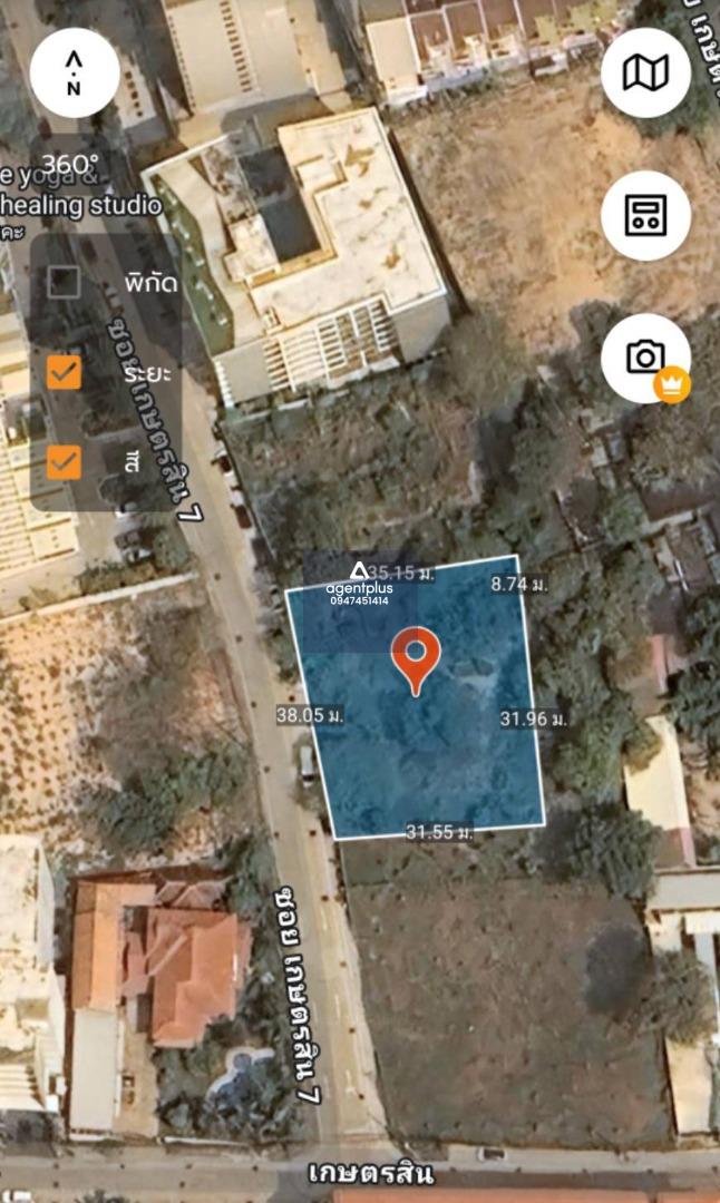 E14-E16 ให้เช่าที่ดิน ซอยเกษตรสิน 7 ล้อมรอบด้วยโครงการหมู่บ้านและคอนโด ห่างทะเล 2-3 นาที