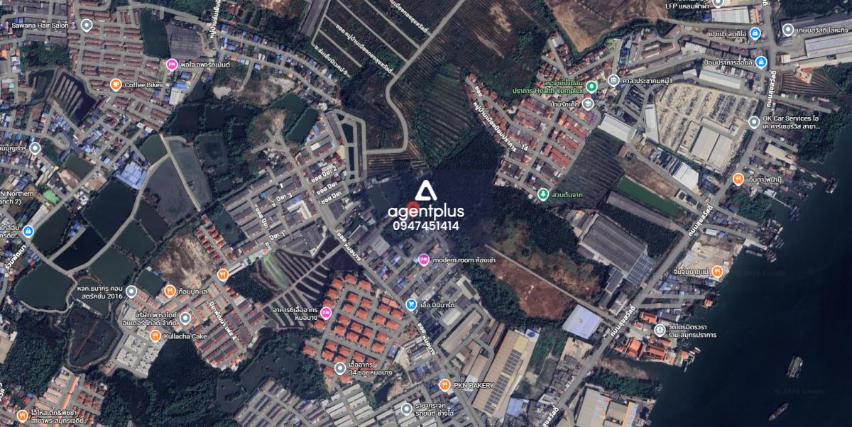 ที่ดินพร้อมโรงงาน ใกล้แม่น้ำเจ้าพระยา 3 นาที พระสมุทรเจดีย์ สมุทรปราการ