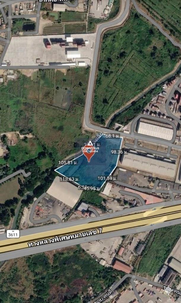 ขายที่ดินเปล่า ผังสีม่วงจุดขาว ใกล้แหลมฉบัง บางละมุง ชลบุรี