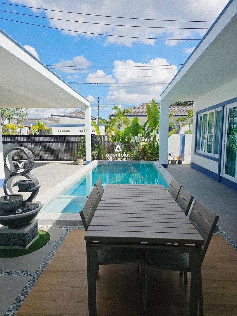 พูลวิลล่าสร้างใหม่ พร้อมให้เช่า  4ห้องนอน ทำเลโป่ง – มาบประชัน ลากกระเป๋าเข้าอยู่ได้เลย