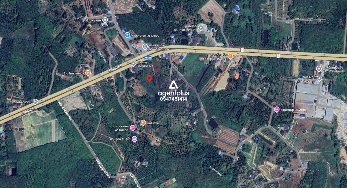 ขายที่ดินเปล่าติดถนนสุขุมวิท (ทล.3) แกลง ระยอง