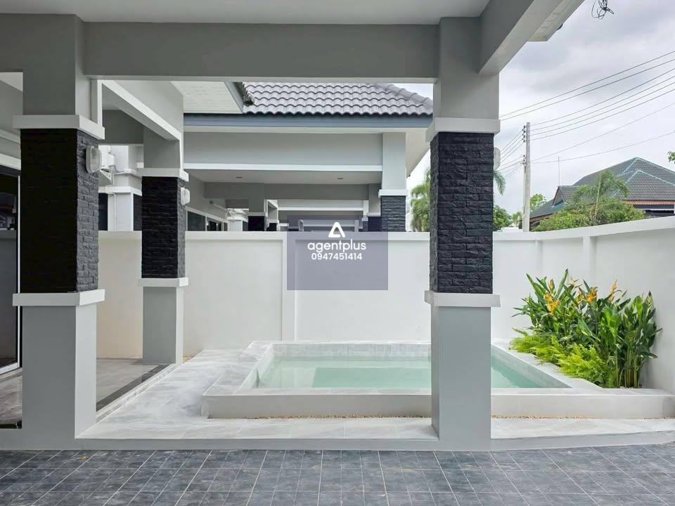  ขายบ้านเดี่ยว 3 ห้องนอน ห้วยใหญ่ พัทยา  บ้านสร้างใหม่ พร้อมสระว่ายน้ำ 