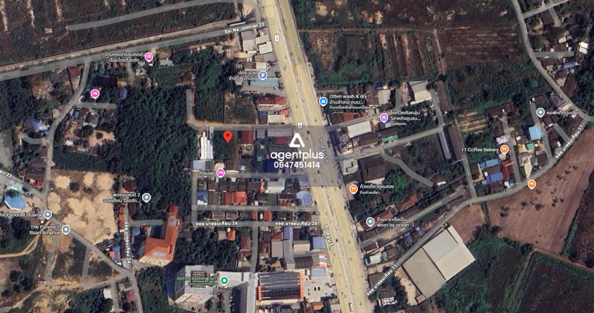 ขายที่ดินผังสีส้ม ใกล้ทะเลเพียง 2 นาที นาจอมเทียน ชลบุรี