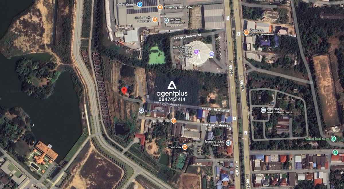 *ขายที่ดินแปลงใหญ่ ผังสีแดง ติดถนนสุขุมวิท พัทยา