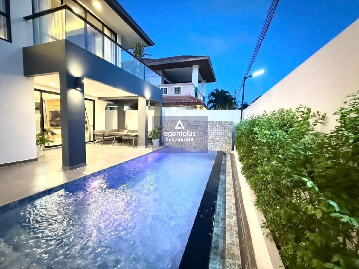 พูลวิลล่าฝั่งทะเล ห่างจอมเทียน 700 ม. ทำเลทอง ปล่อยเช่ารายวันได้ พร้อมเฟอร์ครบ