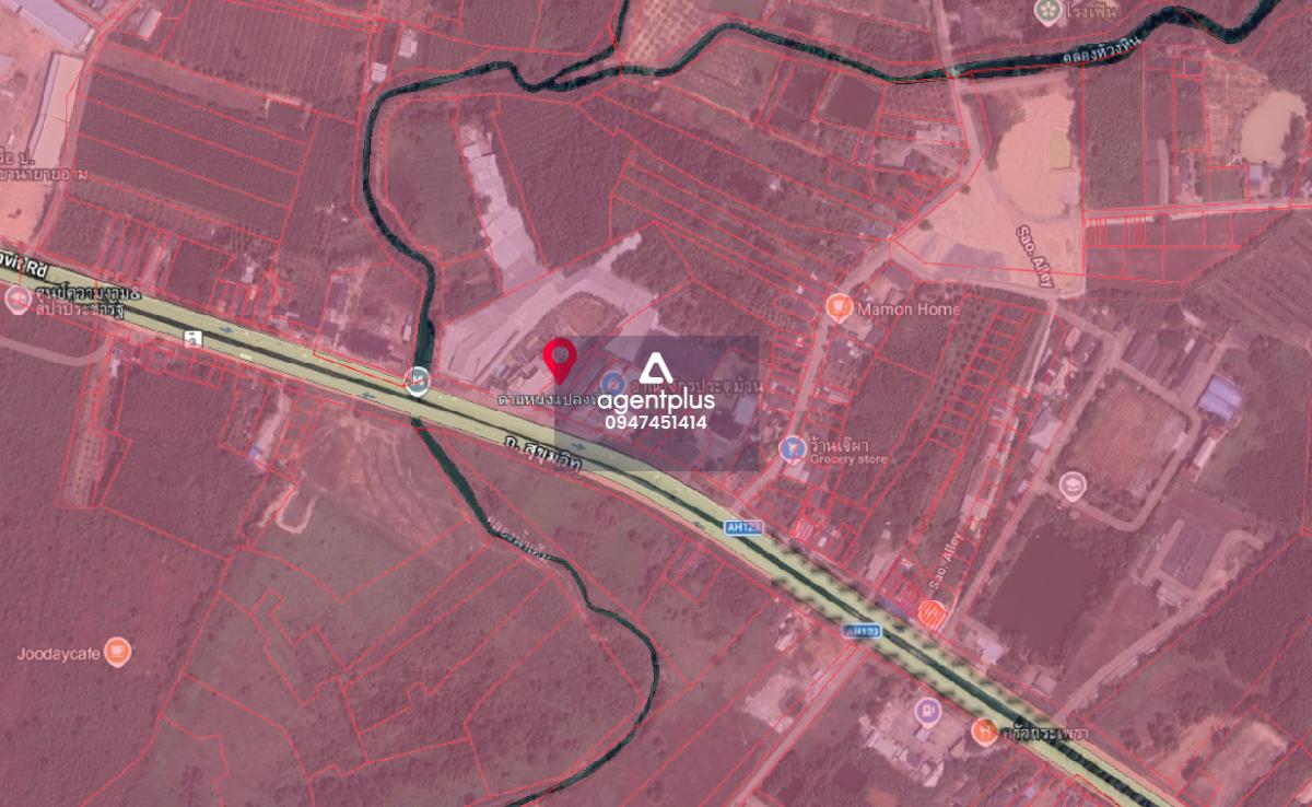 ขายที่ดินพร้อมสิ่งปลูกสร้าง ผังสีชมพู อ.นายายอาม จ.จันทบุรี