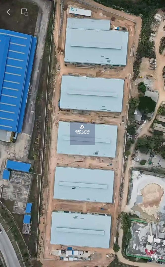 ขาย–ให้เช่าโรงงานอุตสาหกรรม 13 ไร่ 3 อาคาร ปลวกแดง ระยอง สีม่วงเข้ม 