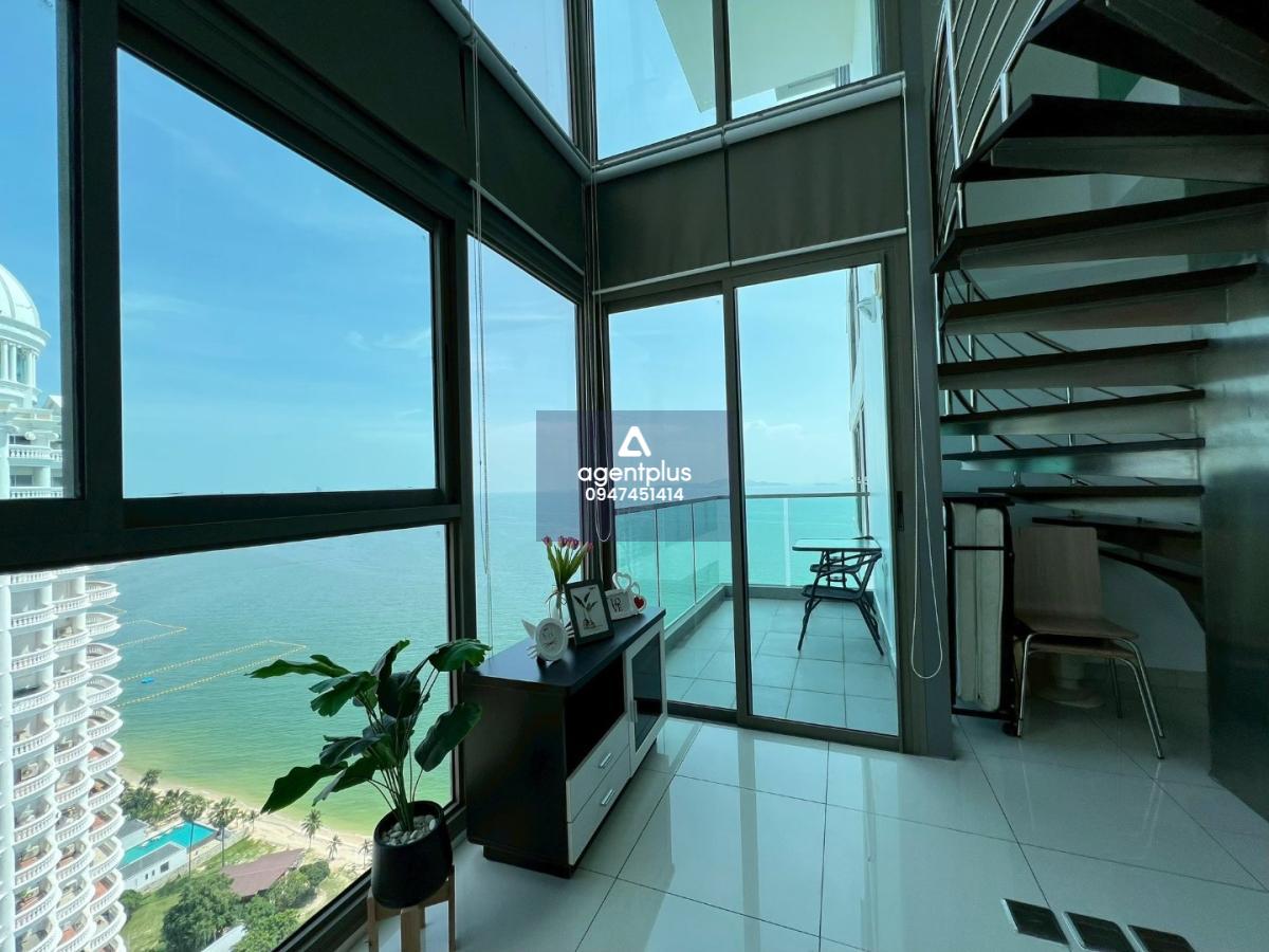 ให้เช่าคอนโด Duplex พัทยาเหนือ ซอย 16 ระเบียงวิวทะเล
