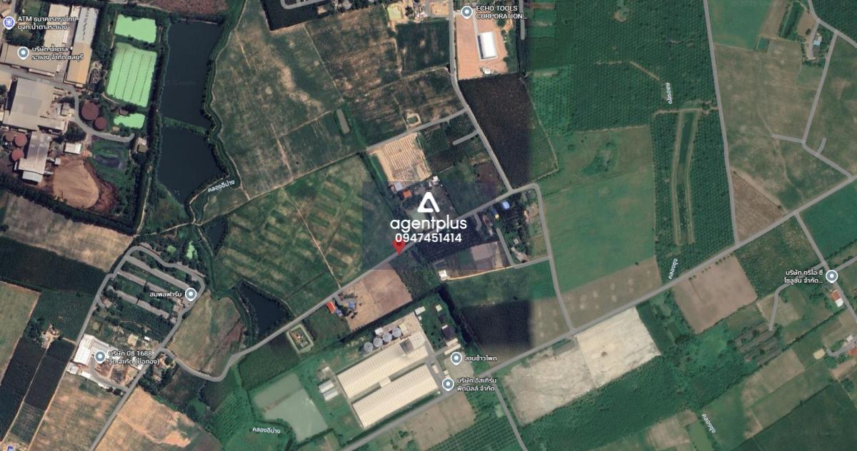 ขาย! ที่ดินพร้อมโรงงาน/โกดัง ทำเลทองติดถนนคอนกรีต บ่อทอง ชลบุรี 