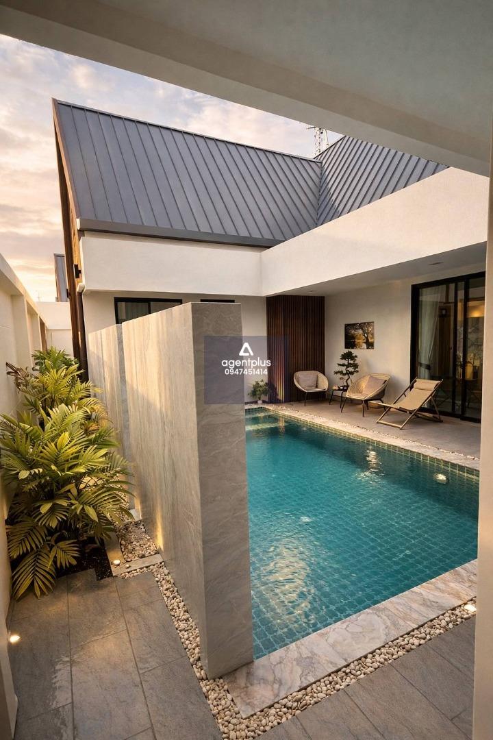 พูลวิลล่าส่วนตัวสไตล์โมเดิร์นในบรรยากาศเงียบสงบ โซนชากนอก–ห้วยใหญ่  วิลล่า ฟอเรสเทียส์ (บ้านแม่ 4)