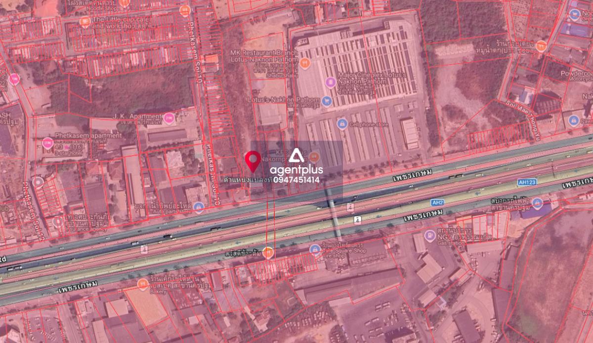 ที่ดินติดถนนเพชรเกษม เส้นเศรษฐกิจหลัก ศักยภาพสูง สำหรับนักลงทุน นครปฐม 