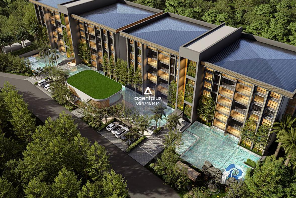 คอนโดหรูใกล้ทะเล – Living Space ระดับ Premium ยูนิตขนาดกลางแบบ 2 ห้องนอน