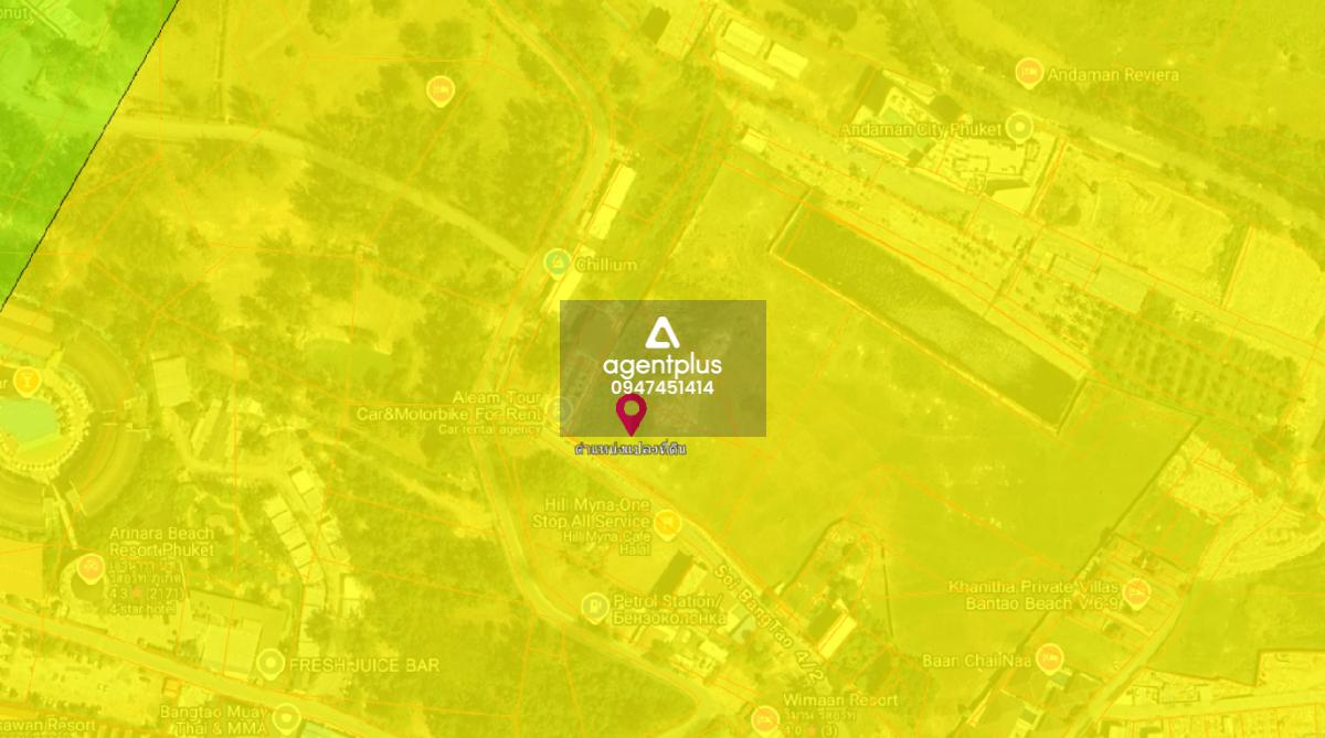 ที่ดินติดถนนซอยบางเทา 4/2 ห่างทะเลเพียง 550 เมตร ภูเก็ต