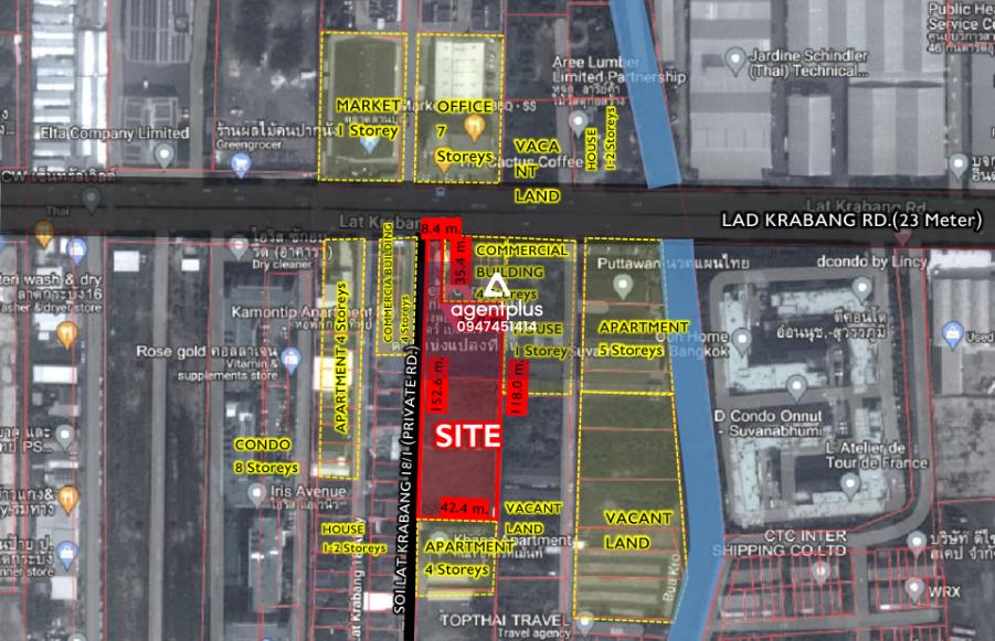 ขายที่ดินผังสีเหลือง ติดถนนลาดกระบัง 18/1 กรุงเทพฯ 