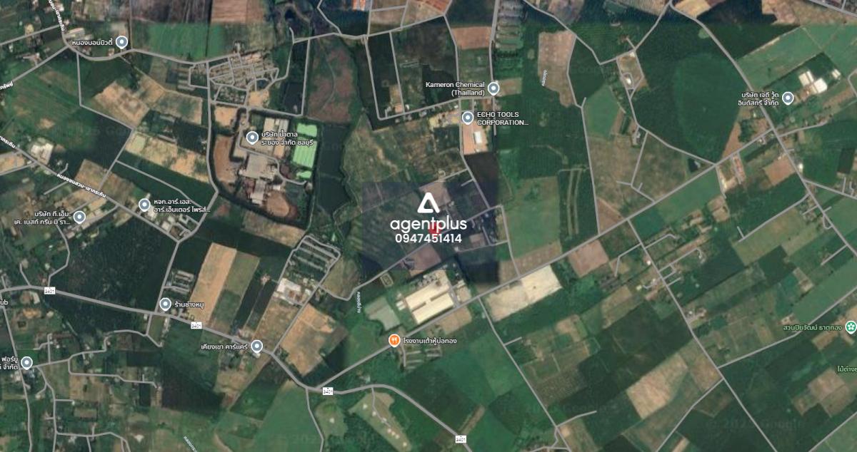 ขาย! ที่ดินพร้อมโรงงาน/โกดัง ทำเลทองติดถนนคอนกรีต บ่อทอง ชลบุรี 