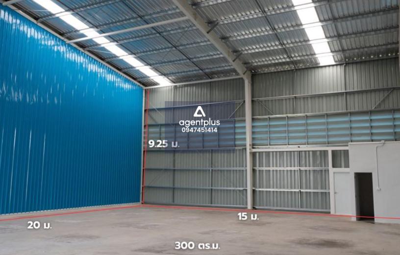 ให้เช่าโกดัง สร้างเสร็จใหม่ พร้อมใช้งาน จากเส้นคลองหลวง 5 นาที