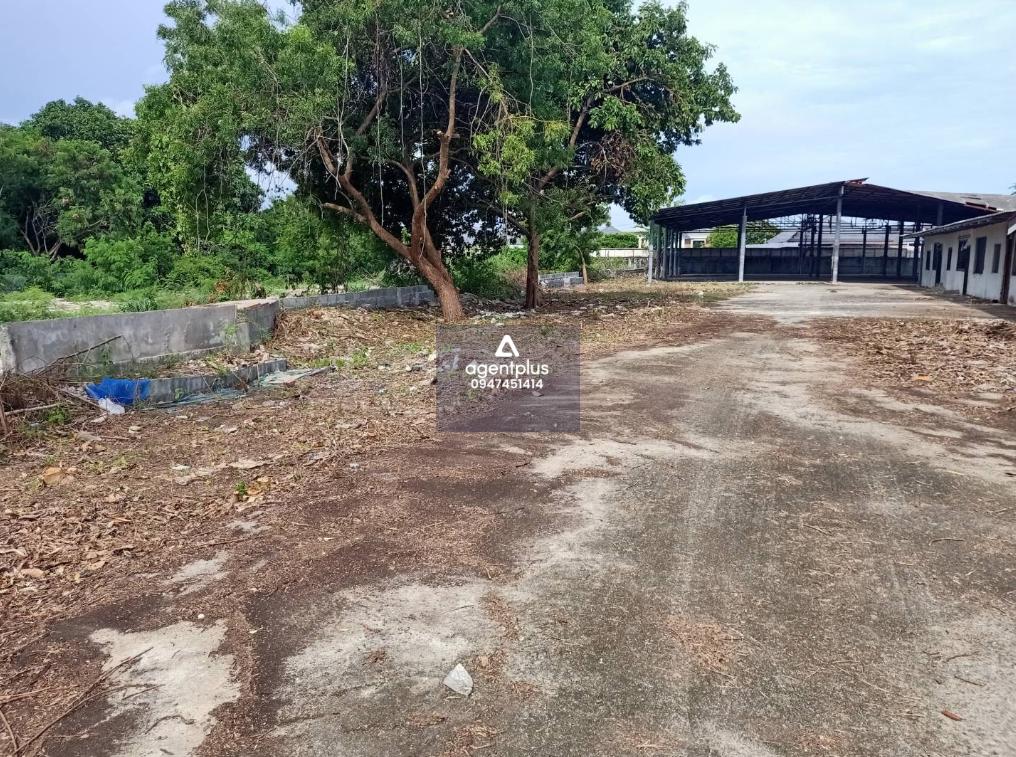 บ้านเดี่ยวชั้นเดียว เป็นที่ดินพร้อมสิ่งปลูกสร้าง อยู่ถนนเลียบคลองชลประทาน แยกจากถนนข้างอำเภอ อยู่ในแหล่งชุมชน